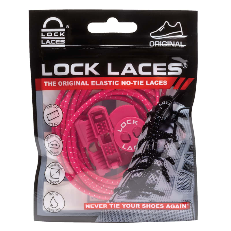 Lock Laces No Tie Shoelaces Hot Pink