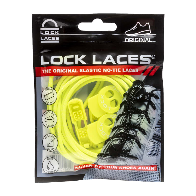 Lock Laces No Tie Shoelaces Neon Yellow
