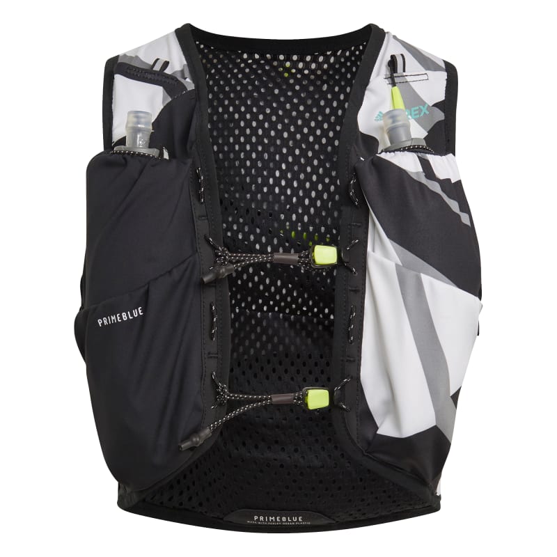 Adidas Terrex Trail Running Vest Graphic Primeblue Black/Acid Yellow/White