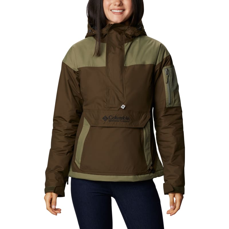 Columbia Women’s Challenger Pullover Olive Green/Stone Grey