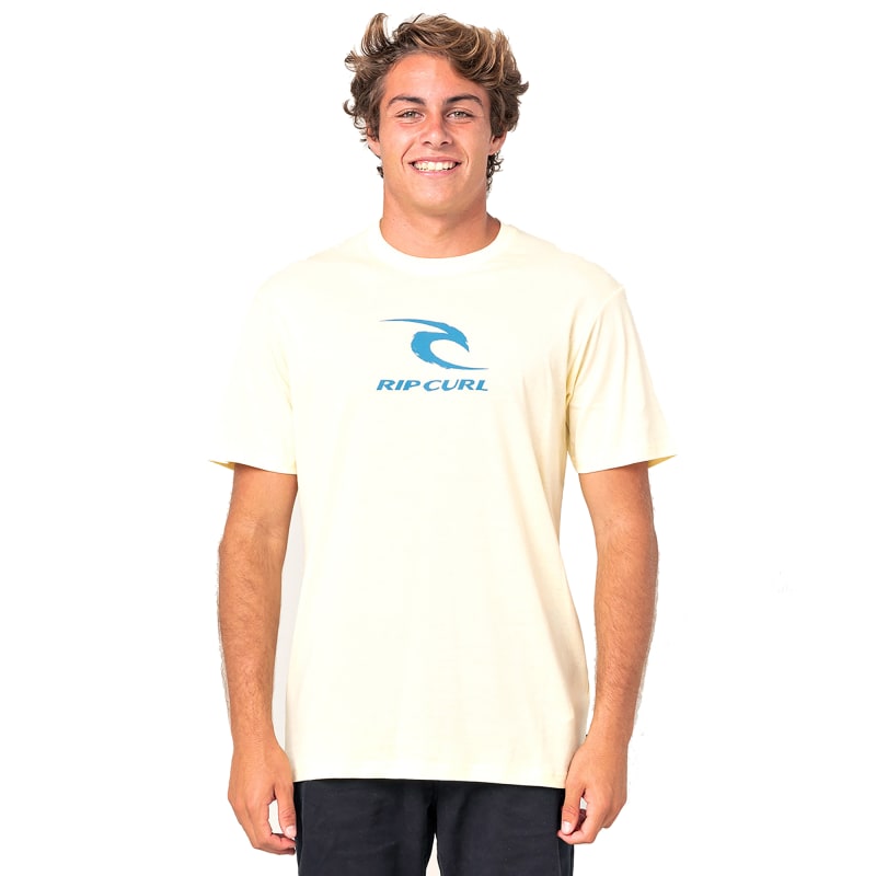 Rip Curl Men’s Icon Used SS Tee Pale Yellow