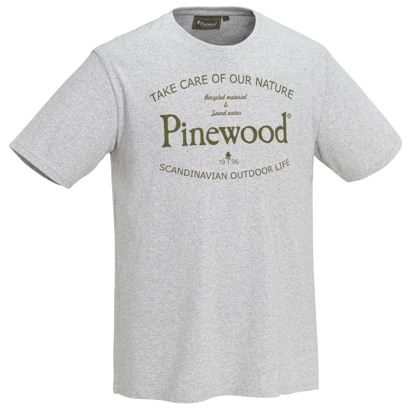 Pinewood Men’s Save Water T-shirt Light Grey Melange