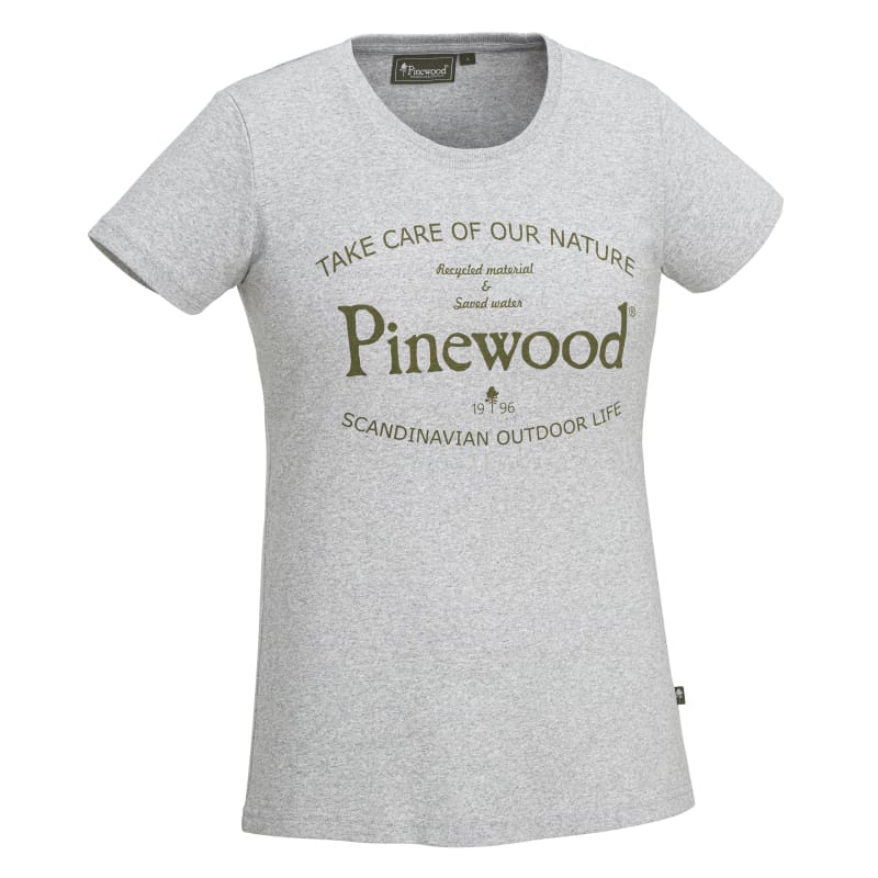 Pinewood Women’s Save Water T-shirt Light Grey Melange