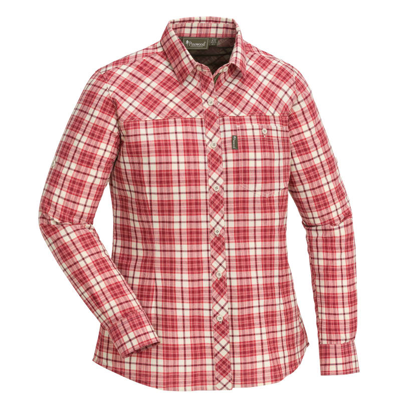 Pinewood Women’s Cumbria Anti-Insect Shirt Raspberry Red