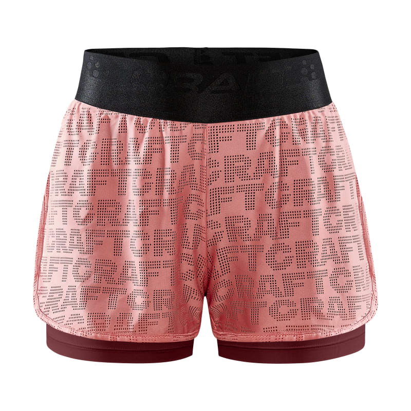 Craft Women’s Core Charge Logo Shorts Truffle/Coral