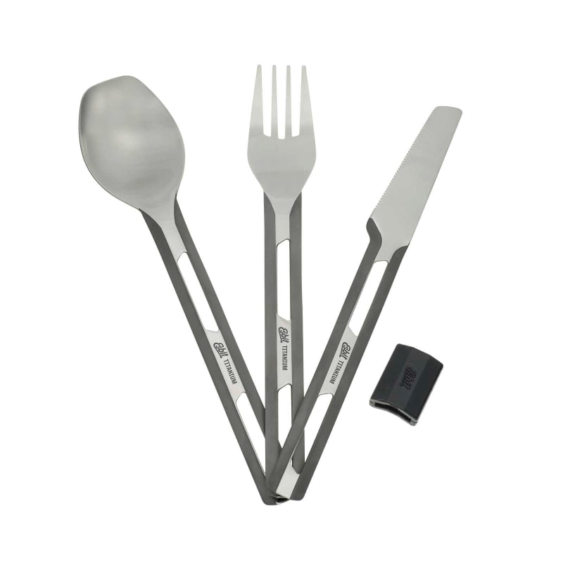 Esbit 3-pcs Titanium Cutlery-set W/S Titanium