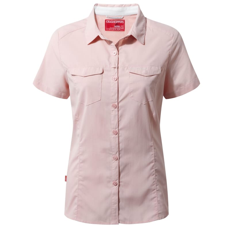 Craghoppers Women’s Nosilife Adventure Shortsleeve Shirt Blossom Pink