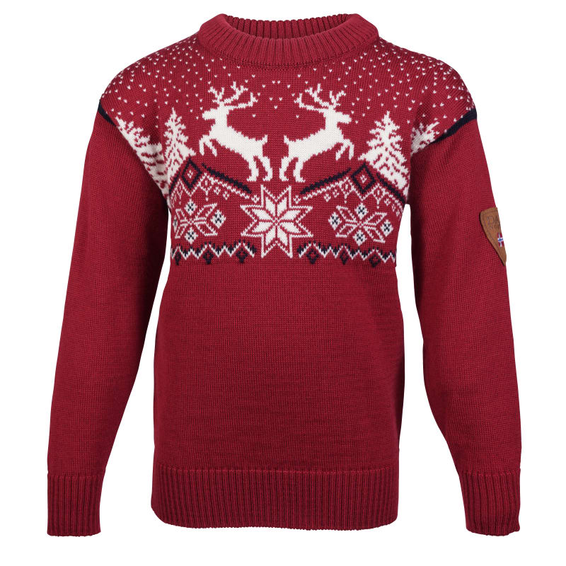 Dale of Norway Dale Christmas Kids’ Sweater Redroseoffwhitenavy