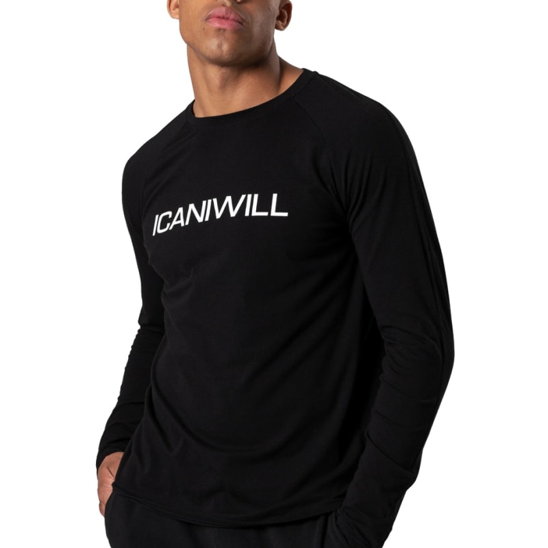 ICANIWILL Men’s Essential Longsleeve Black
