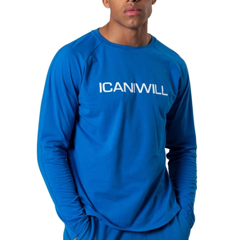ICANIWILL Men’s Essential Longsleeve Blue