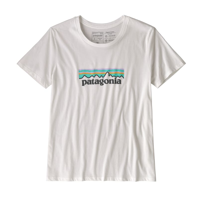 Patagonia Women’s Pastel P-6 Logo Organic Crew T-shirt White