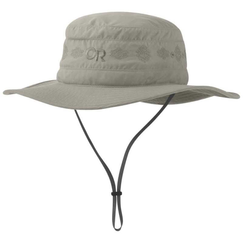 Outdoor Research Women’s Solar Roller Sun Hat Khaki Rice Embroidery