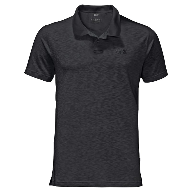 Jack Wolfskin Travel Polo Men Black