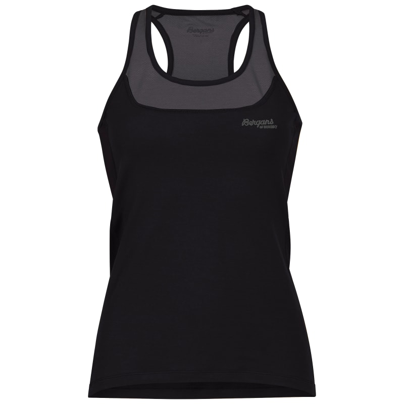 bergans Cecilie Active Wool Singlet Black/Solid Charcoal
