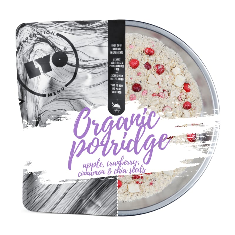 Lyofood Organic Porridge With Cranberry Apple & Cinnamon Onecolour