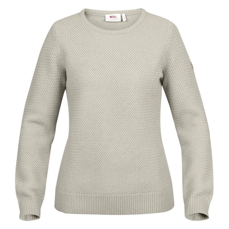 Fjällräven Women’s Övik Structure Sweater Egg Shell/Grey