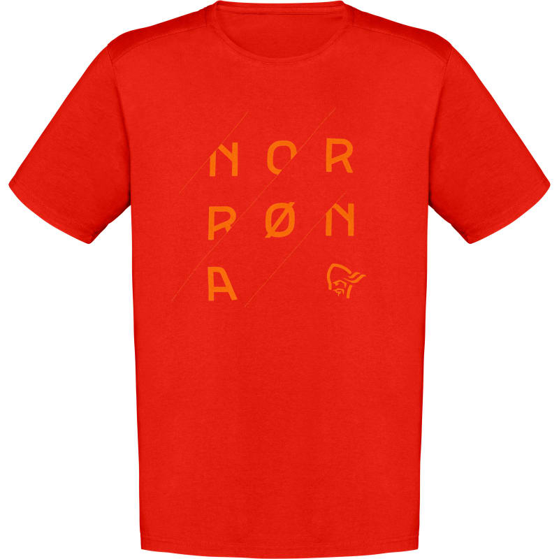 Norrøna Men’s /29 Cotton Slant Logo T-shirt Arednalin