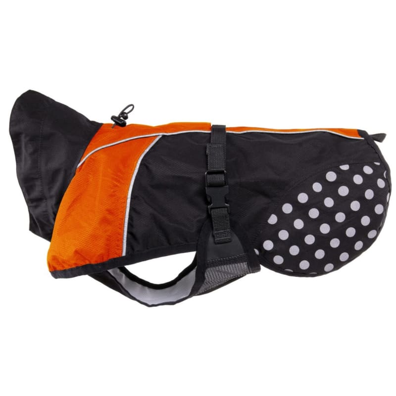 Non-stop dogwear Beta Pro Raincoat Black/Orange