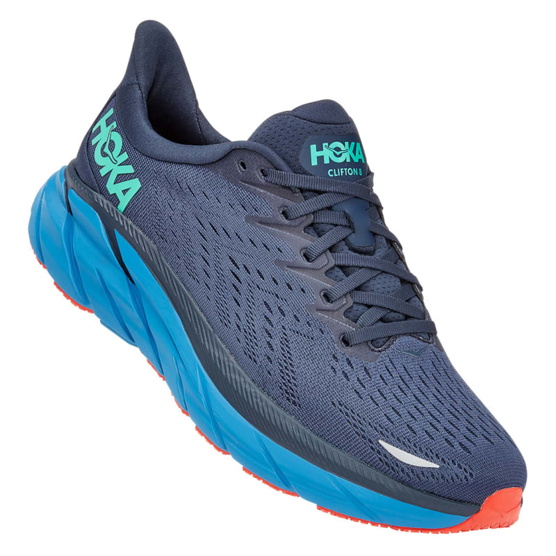 Hoka One One Men’s Clifton 8 Wide Outer Space/Vallarta Blue