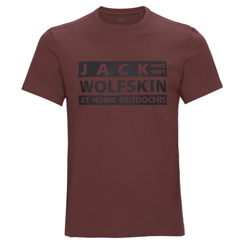 Jack Wolfskin Men’s Brand T Cordovan Red