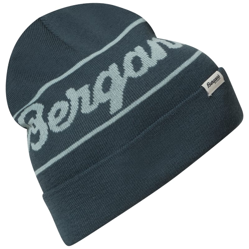 bergans Bergans Logo Beanie Orion Blue/Misty Forest