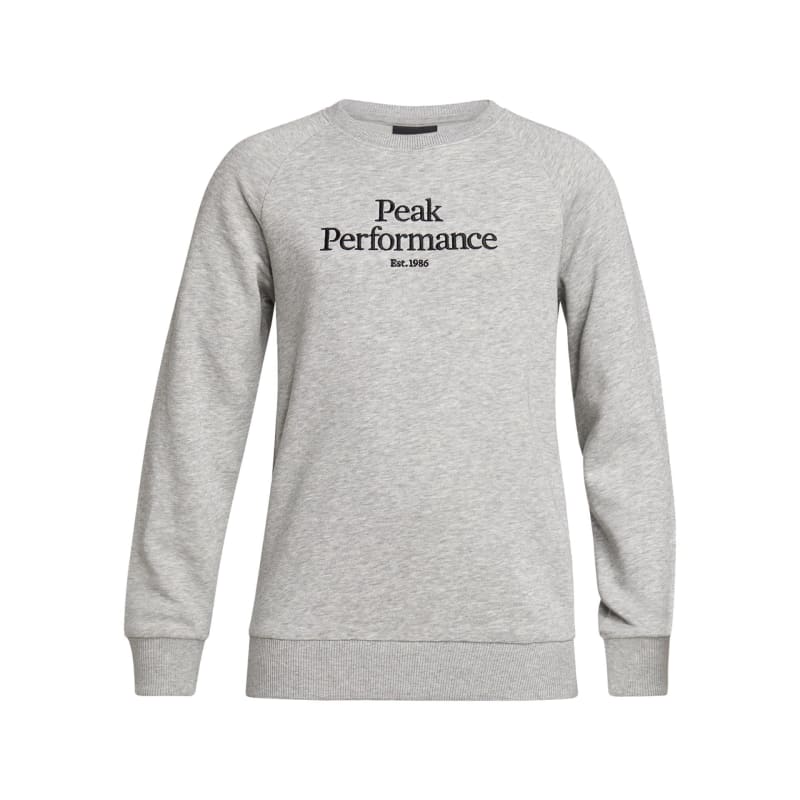 Peak Performance Junior Original Crew Med Grey Melange