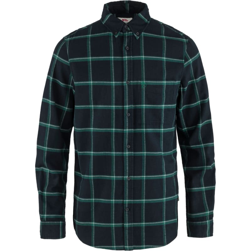 Fjällräven Men’s Övik Comfort Flannel Shirt Dark Navy-Arctic Green