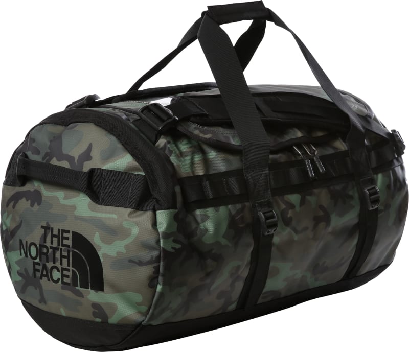 The North Face Base Camp Duffel – M Thyme Brushwood Camo Print/TNF Black