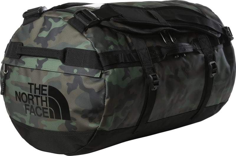 The North Face Base Camp Duffel – S Thyme Brushwood Camo Print/TNF Black