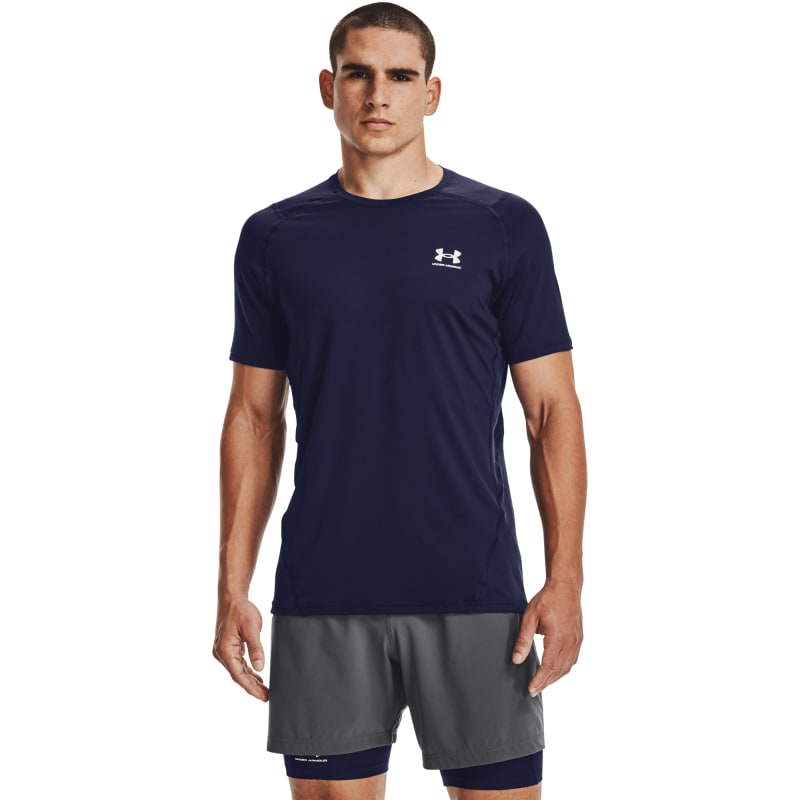 Under Armour Men’s UA HG Armour Fitted SS Midnight Navy