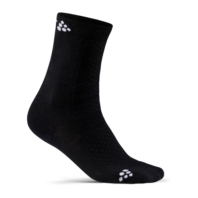 Craft Warm Mid 2-Pac Sock Junior Black