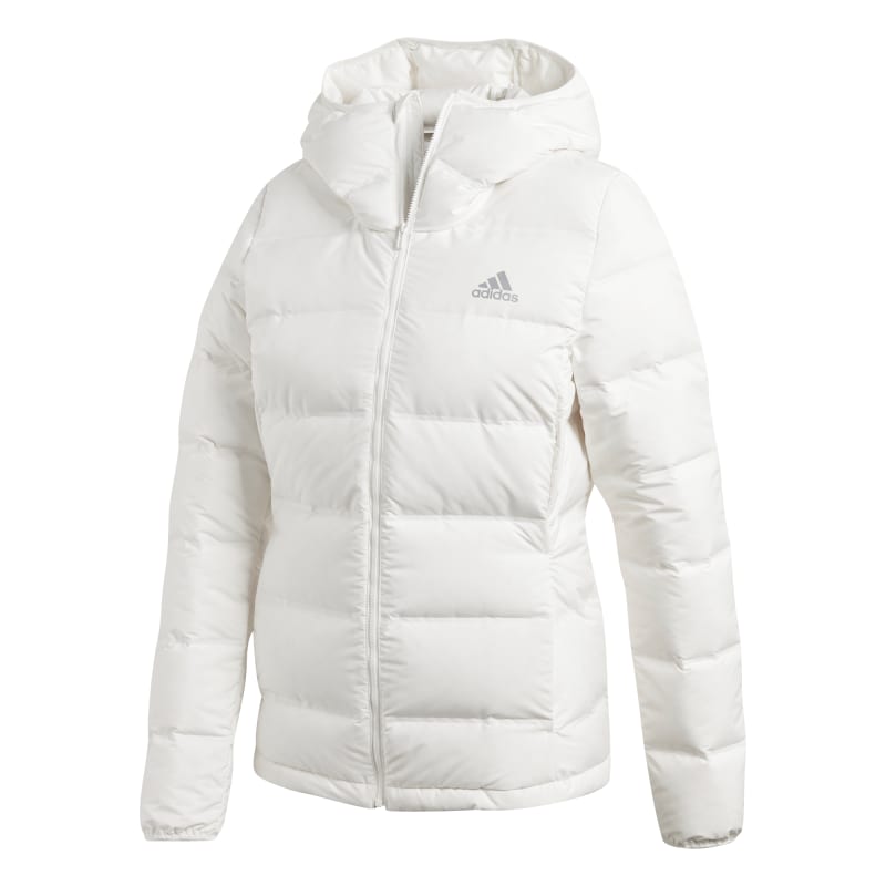 Adidas Women’s Helionic Down Hooded Jacket Core White