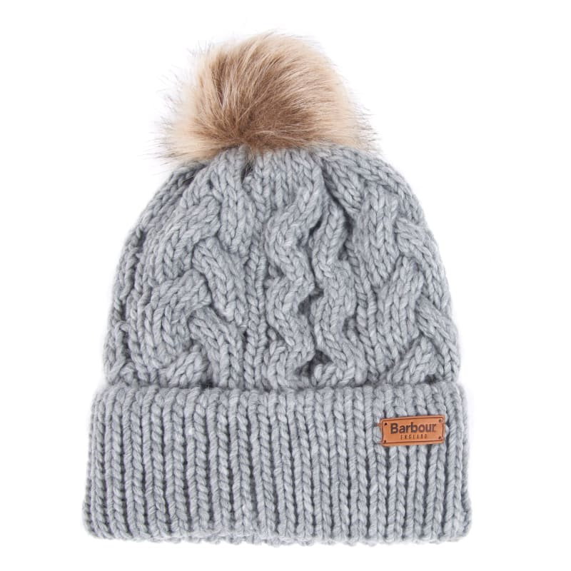 Barbour Women’s Penshaw Cable Beanie Grey