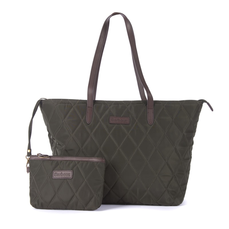Barbour Women’s Witford Quilted Tote Bag Olive