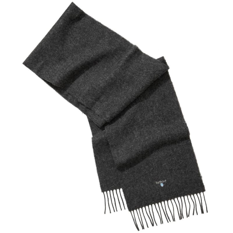 Barbour Plain Lambswool Scarf Charcoal/Grey