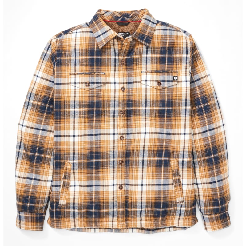 Marmot Men’s Ridgefield Heavyweight Flannel Long-Sleeve Shirt Scotch