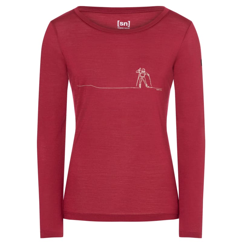 Super.Natural Women’s Cross Country LS Rumba Red/Gold