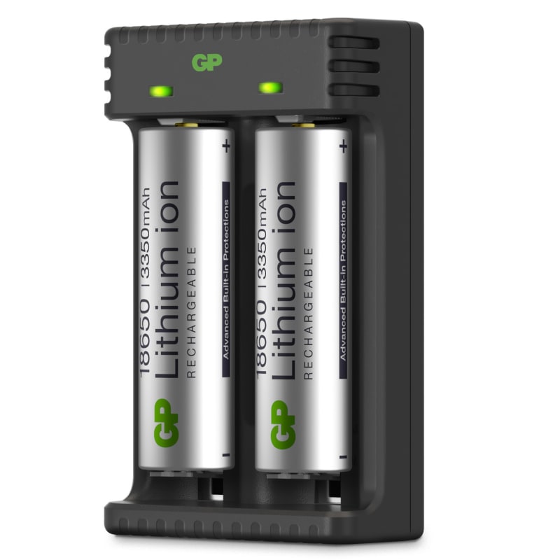GP Batterier GP-Battery Li-ion 2 Slot Charger Black/Silver
