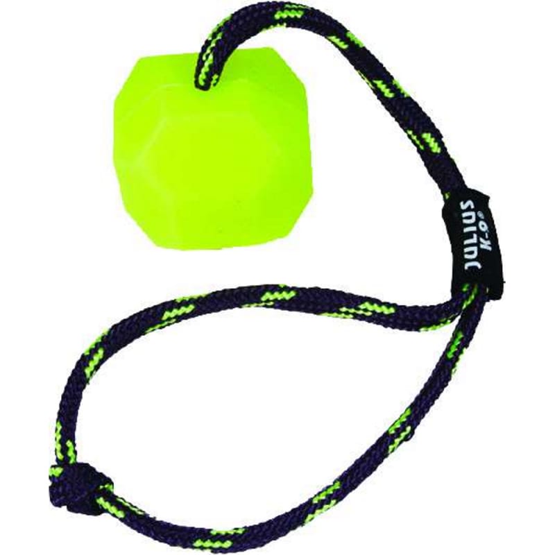 Julius-K9 Silicon Ball With Rope Handle 6 cm Neon