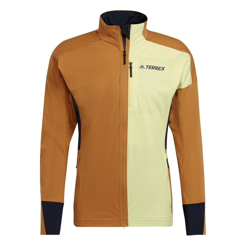 Adidas Men’s Terrex Xperior Cross-Country Ski Soft Shell Jacket Mesa/Pulse Yellow