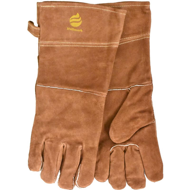 Hällmark BBQ Glove Leather 40 cm Brown