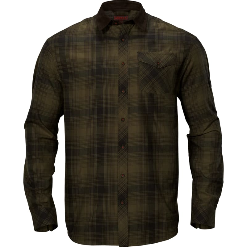 Härkila Men’s Driven Hunt Flannel Shirt Olive Green Check