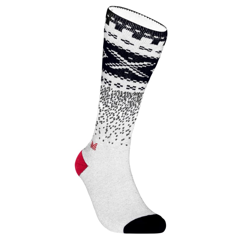 Dale of Norway Cortina Socks High Offwhite/Navy/Raspberry