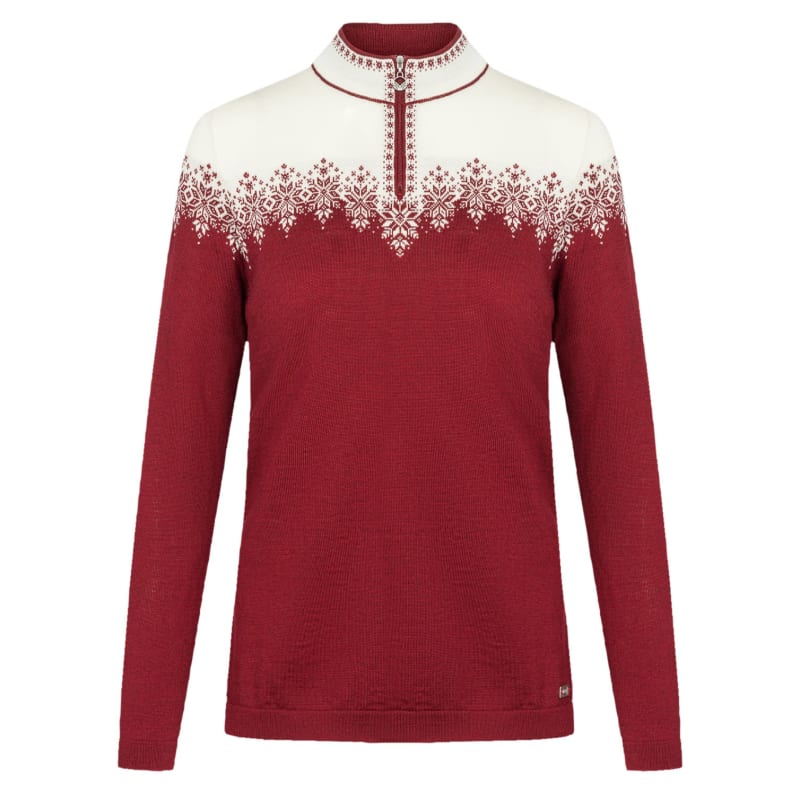 Dale of Norway Snefrid Women’s Sweater Ruby Red/Offwhite