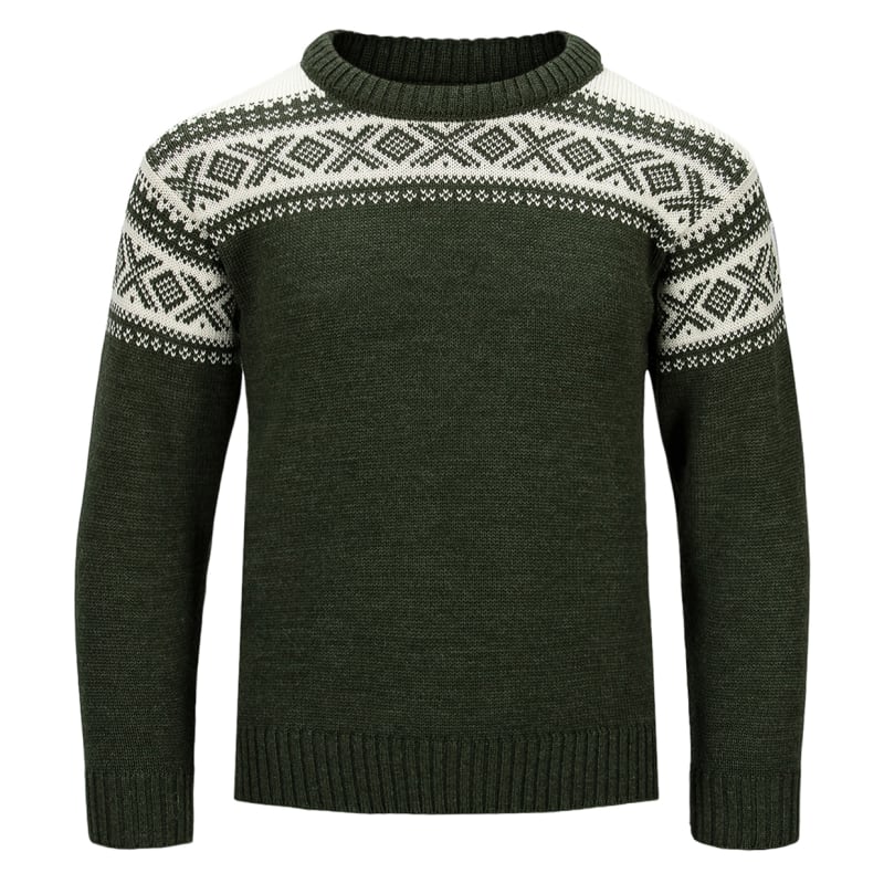 Dale of Norway Cortina Kids’ Sweater Dark Green/Offwhite