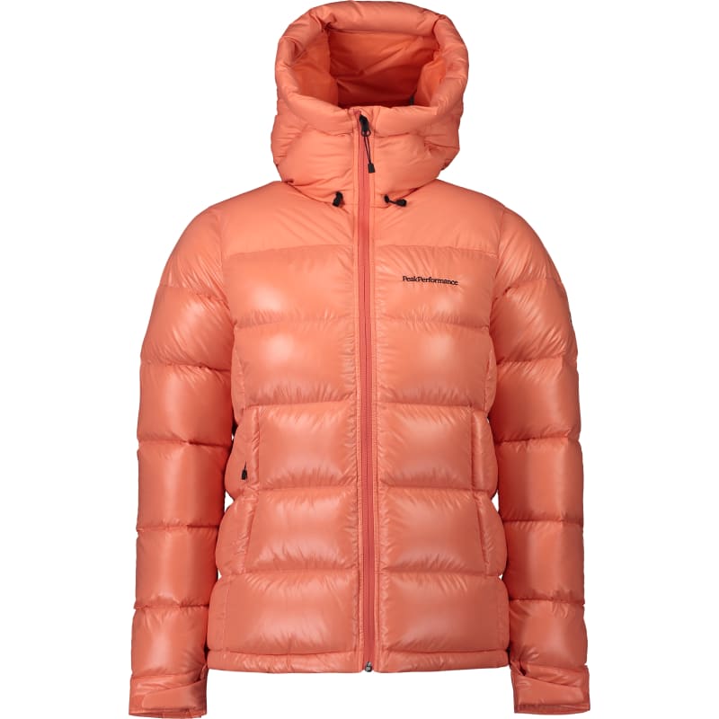 Peak Performance Women’s Frost Glacier Down Hood Jacket Light Orange