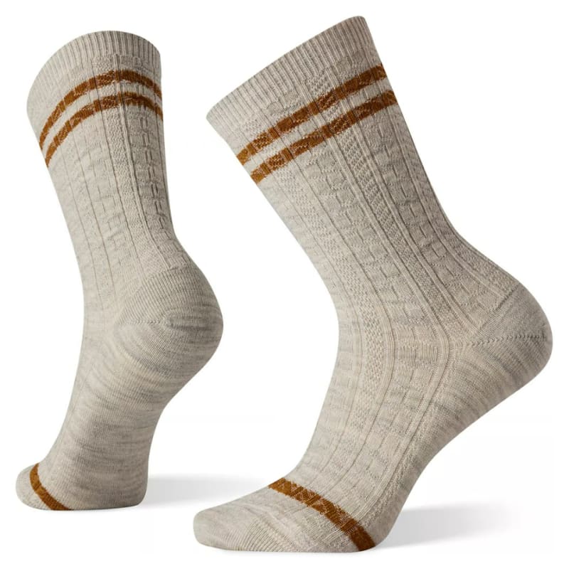 SmartWool Everyday Tube Stripe Cable Crew Socks Ash