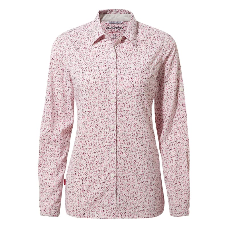 Craghoppers Nosilife Fara Longsleeve Shirt Women´s Raspberry Print