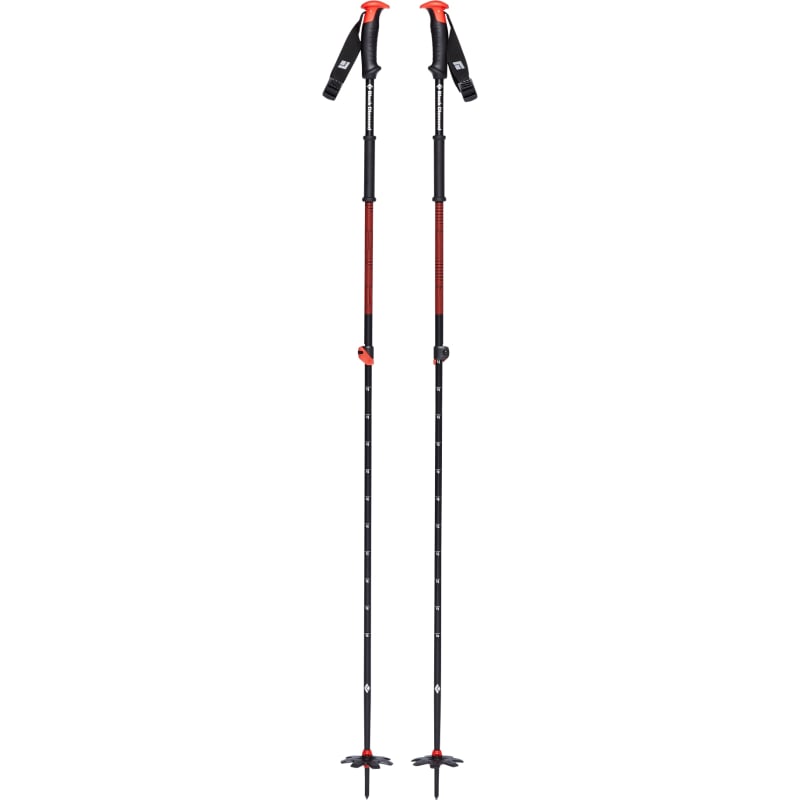 Black Diamond Traverse Ski Poles Black/Red