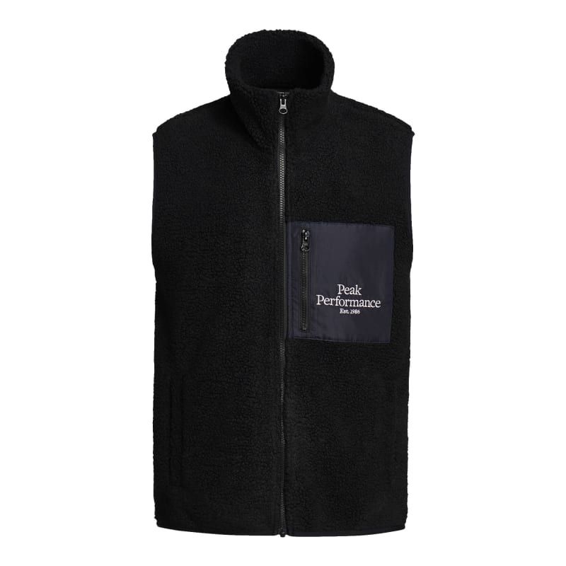 Peak Performance Men’s Original Pile Zip Vest Black